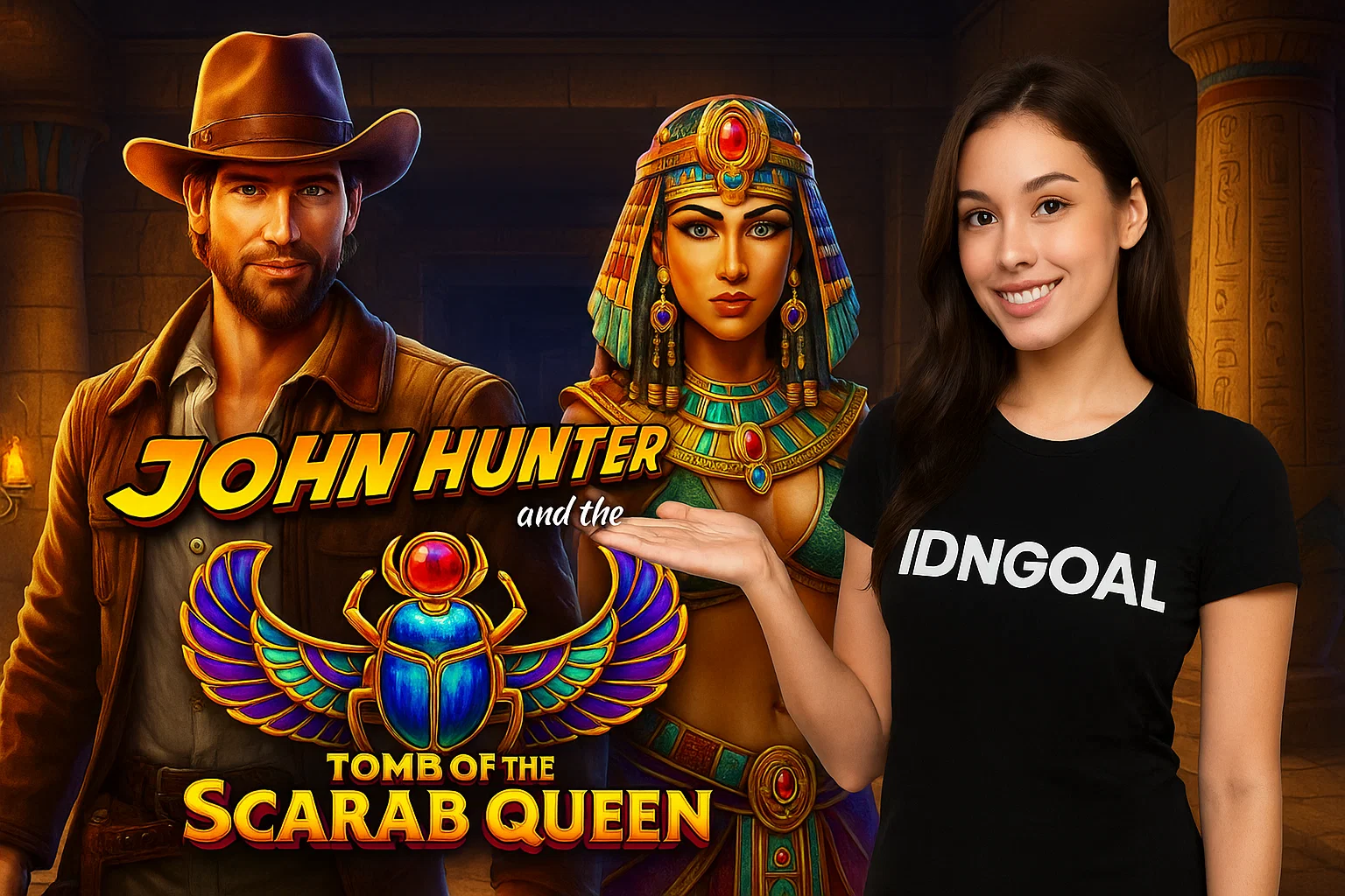 John Hunter and the Tomb of the Scarab Queen: "Jelajahi Misteri Mesir di IDNGOAL dengan John Hunter dan Menangkan Hadiah Eksotis!"